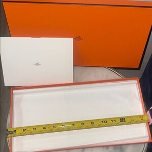 Hermès Orange and White Gift Box Set